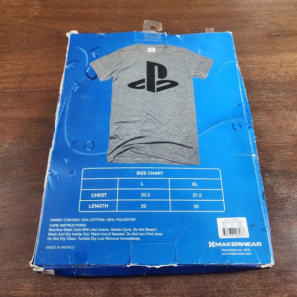 Sony Playstation Bug Logo Tee Size Large Unisex - Picture 2 of 7